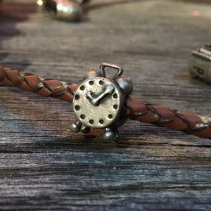 Discontinued Pandora Alarm Clock Charm